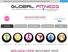 Tablet Screenshot of global-fitness.fr